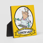 WELTBEST LUNCH LADY CARTOON FOTOPLATTE (Vorderseite)