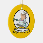 WELTBEST LUNCH LADY CARTOON KERAMIKORNAMENT (Rechts)
