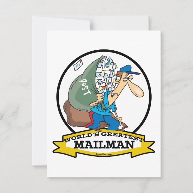 WELTBEST MAILMAN MÄNNER CARTOON (Vorderseite)