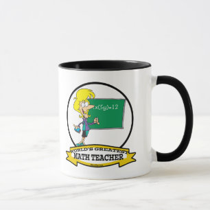 WELTBEST MATH LEHRER FRAUEN CARTOON TASSE