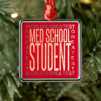 Weltbest Med School Student Ornament Aus Metall