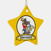 WELTBEST NEUER DADDY MEN CARTOON KERAMIK ORNAMENT (Rechts)