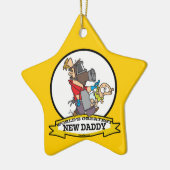 WELTBEST NEUER DADDY MEN CARTOON KERAMIK ORNAMENT (Links)