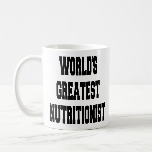 Weltbest Nutritionist Kaffeetasse (Links)