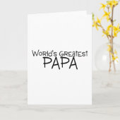 Weltbest Papa Karte (Gelbe Blume)
