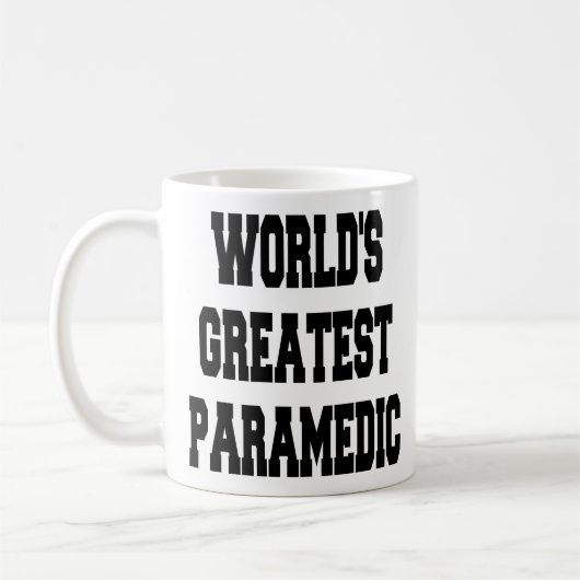 Weltbest Paramedic Kaffeetasse (Links)