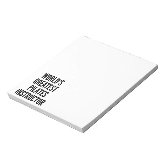 Weltbest Pilates Instructor Notizblock (Rotiert)