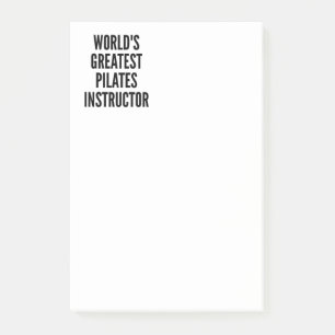 Weltbest Pilates Instructor Post-it Klebezettel
