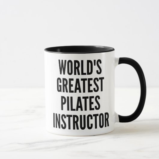 Weltbest Pilates Instructor Tasse (Rechts)