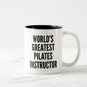 Weltbest Pilates Instructor Zweifarbige Tasse