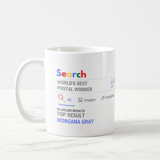 WELTBEST POSTALTER WORKER Top Search Resultat Kaffeetasse (Links)