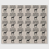 Weltbest Rhodesian Ridgeback Dog Geschenkpapier (Flach)