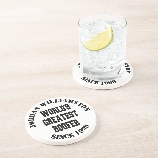 Weltbest Roofer Getränkeuntersetzer (Seite)