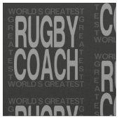 Weltbest Rugby Coach Stoff (Nahaufnahme)