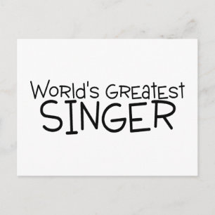 weltbest Sänger Postkarte