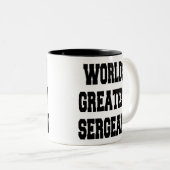 Weltbest Sergeant Zweifarbige Tasse (VorderseiteRechts)