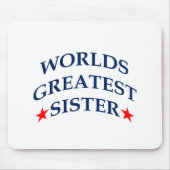 Weltbest Sister Mousepad (Vorne)