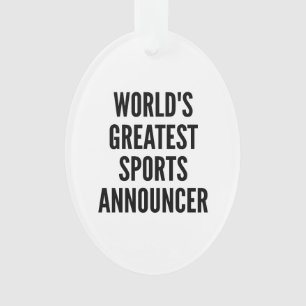 Weltbest Sports Announcer Ornament