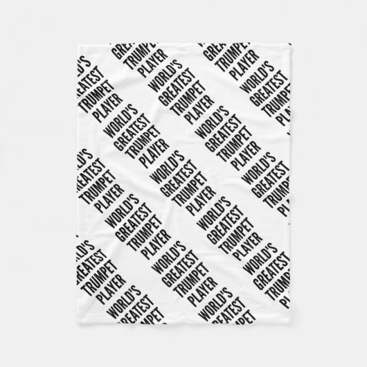 Weltbest Trumpet Player Fleecedecke (Vorderseite)