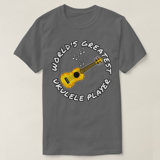 Weltbest Ukulele Player Ukulelist Musiker T-Shirt (Design vorne)