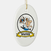 WELTBEST WAITER II MEN CARTOON KERAMIKORNAMENT (Rechts)