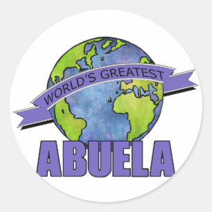 Weltbeste Abuela Runder Aufkleber