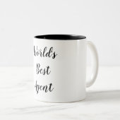 Weltbeste Agent-Tasse Zweifarbige Tasse (VorderseiteRechts)