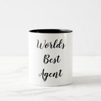 Weltbeste Agent-Tasse Zweifarbige Tasse