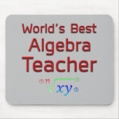 Weltbeste Algebra-Lehrerin mit Formel Mousepad (Vorne)