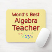 Weltbeste Algebra-Lehrerin mit Formel Mousepad (Mit Mouse)