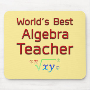 Weltbeste Algebra-Lehrerin mit Formel Mousepad