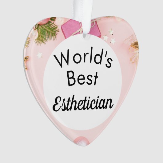 Weltbeste Ästhetikerschmuck Ornament (Vorderseite)