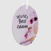 Weltbeste Ästhetikerschmuck Ornament (Vorderseite)