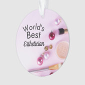 Weltbeste Ästhetikerschmuck Ornament (Vorderseite)