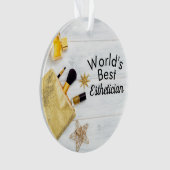 Weltbeste Ästhetikerschmuck Ornament (Vorderseite)