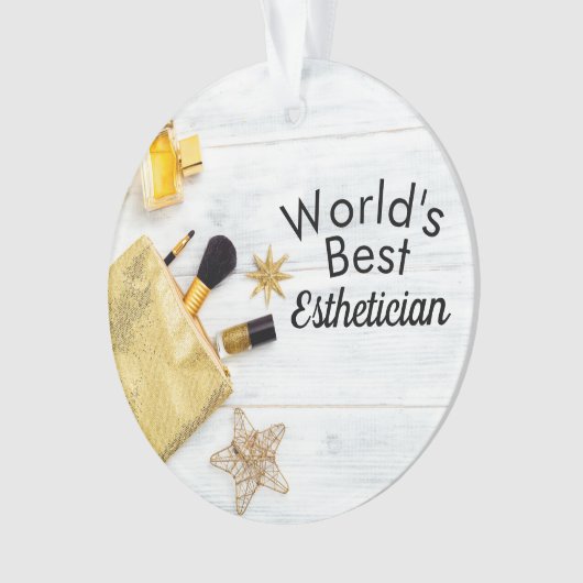 Weltbeste Ästhetikerschmuck Ornament (Vorderseite)