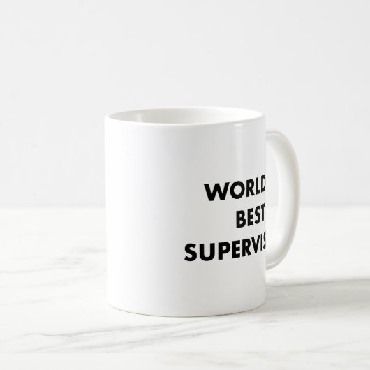 Weltbeste Aufsichtskraft Kaffeetasse (VorderseiteRechts)