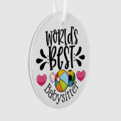 Weltbeste Babysitter-Ornament Ornament (Vorderseite)