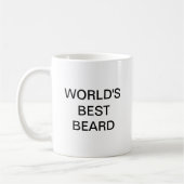 Weltbeste Bart-Kaffee-Tasse Kaffeetasse (Links)