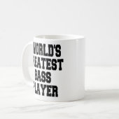 Weltbeste Bass Player-Tasse Kaffeetasse (Vorderseite Links)
