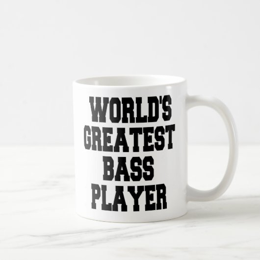 Weltbeste Bass Player-Tasse Kaffeetasse (Rechts)
