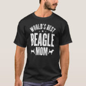 Weltbeste Beagle-Mama T-Shirt (Vorderseite)