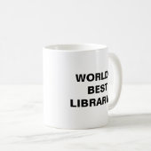 Weltbeste Bibliothekarin Kaffeetasse (VorderseiteRechts)