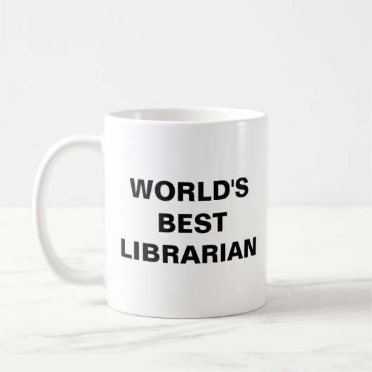 Weltbeste Bibliothekarin Kaffeetasse (Links)