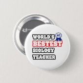 Weltbeste Biologielehrerin Button (Vorne & Hinten)