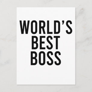 Weltbeste Boss-Geschenk Postkarte Witziges Geschen