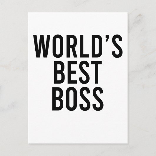 Weltbeste Boss-Geschenk Postkarte Witziges Geschen (Vorderseite)