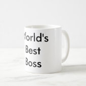 Weltbeste Boss-Kaffee-Tasse Kaffeetasse (VorderseiteRechts)