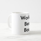 Weltbeste Boss-Kaffee-Tasse Kaffeetasse (Vorderseite Links)