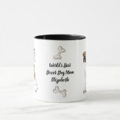 Weltbeste BOXER DOG-MAMA Personalisierter Spaß Tasse (Zentrum)